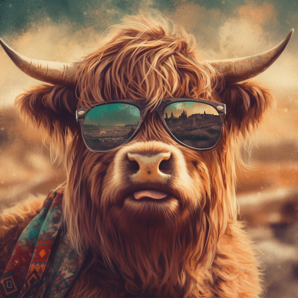 Scottish Highland Cow - Artist by Fresh Start Studio Photography - Art Prints, Decoupage Rice Paper, Flat Canvas Prints, Giclee Prints, Photo Prints, Poster Prints, Scrapbook Paper