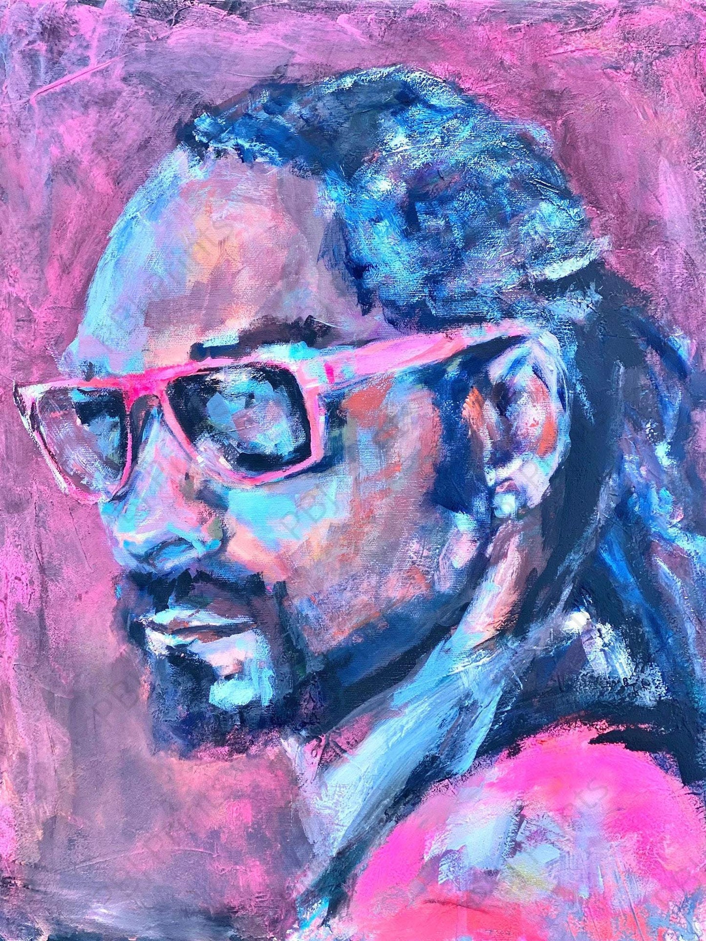 Snoop - Artist by Anissa Marie - Handpainted, Human Art